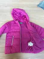Roze Benetton Winterjas - Maat 122, Ophalen, Zo goed als nieuw, Meisje