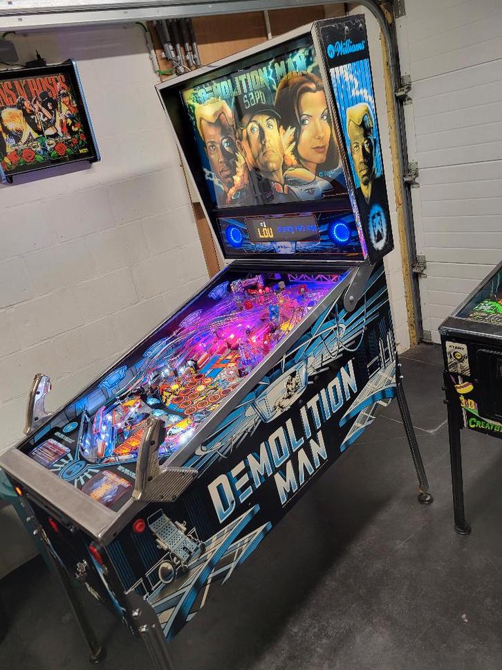 Demolition Man (Williams), Verzamelen, Automaten | Flipperkasten, Gebruikt, Flipperkast, Williams, Ophalen of Verzenden