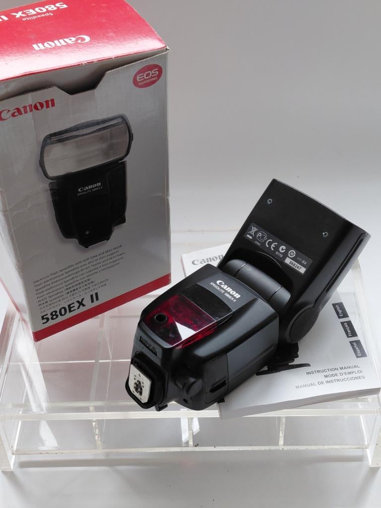 Canon Speedlite 580EX II Flitser, Audio, Tv en Foto, Fotografie | Flitsers, Zo goed als nieuw, Canon, Kantelbaar, Ophalen of Verzenden