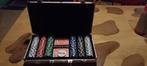 Pokerset/koffer 300 fiches, Ophalen of Verzenden, Zo goed als nieuw