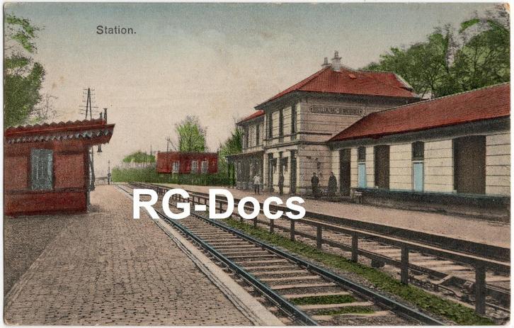 Ansichtkaart Briefkaart Trein Station Vogelenzang Bennebroek, Verzamelen, Ansichtkaarten | Nederland, Gelopen, Noord-Holland, Voor 1920