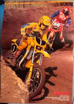 Poster Harrie Everts op Suzuki 125 en 250cc wereldkampioen, Verzamelen, Verzenden, Zo goed als nieuw, Motoren