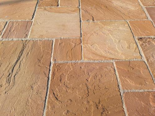 mediterraanse tuintegels Golden Leaf romaans verband, Tuin en Terras, Tegels en Klinkers, Nieuw, Terrastegels, 10 m² of meer, Ophalen