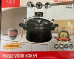 Aluminium snelkookpan 1x gebruikt 24cm voor alle kookplaten, Huis en Inrichting, Aluminium, Ophalen of Verzenden, Zo goed als nieuw