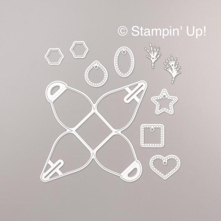 Stampin' Up! stansenset Mini Curvy Keepsakes doosjes, Hobby en Vrije tijd, Kaarten | Zelf maken, Zo goed als nieuw, Pons of Mal