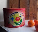 Grappig groot blik met clown erop (zinos), Verzamelen, Blikken, Ophalen of Verzenden, Gebruikt, Overige, Overige merken