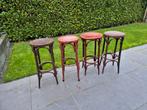 4 thonet barkrukken, Huis en Inrichting, 4 krukken, Ophalen, Zo goed als nieuw, 60 tot 90 cm
