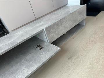 Grijs tv meubel - 140 cm