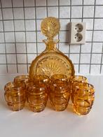 Art deco karaf set, ca 1930, Rudolf Hlousek, Antiek en Kunst, Antiek | Glas en Kristal, Ophalen of Verzenden