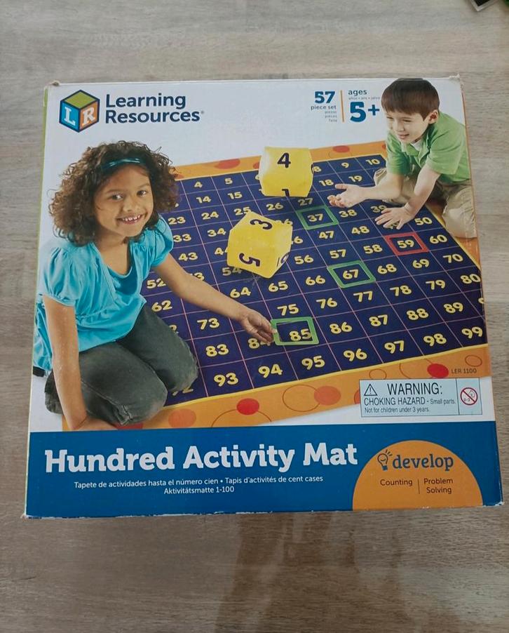 Learning Resources Honderd Activiteiten Mat, Kinderen en Baby's, Speelgoed | Educatief en Creatief, Zo goed als nieuw, Puzzelen