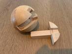 3D puzzel bal hout, Hobby en Vrije tijd, Denksport en Puzzels, Ophalen of Verzenden, Minder dan 500 stukjes, Zo goed als nieuw