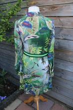 Doorknoopjurk groen Geisha mt S/36 Vaste prijs, Geisha, Ophalen of Verzenden, Zo goed als nieuw, Knielengte