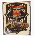 Freedom Motor Cycles Metalen Bord 20x30cm, Ophalen of Verzenden, Nieuw