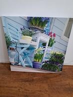 Schilderij 79 x 79 cm Voorjaar Bloemen, Ophalen, Zo goed als nieuw, Schilderij, 75 cm of meer