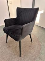 eetkamerstoelen zwart velours "rob" Goossens Wonen, Huis en Inrichting, Ophalen, Hout, Gebruikt, Zwart