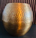 Bijzettafel | Gehamerd metaal | Goud, Ophalen, Minder dan 45 cm, Minder dan 55 cm, Gebruikt