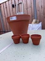 Leuke plantenpotten set, Tuin en Terras, Bloempotten, Rond, Binnen, Zo goed als nieuw, Minder dan 40 cm