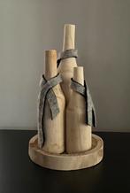 Schaal met flessen, Huis en Inrichting, Woonaccessoires | Vazen, Ophalen, Overige materialen, Overige kleuren, Zo goed als nieuw