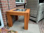 Salontafel, Huis en Inrichting, Tafels | Bijzettafels, 45 tot 60 cm, Vierkant, Zo goed als nieuw, Hout