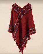 Poncho Sjaal Nelly Bordeauxrood, Verzenden, Nieuw, Sjaal