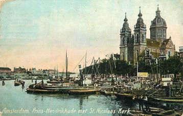(304-223-027) Amsterdam Prins-Hendrikkade met St Nicolaas Ke beschikbaar voor biedingen