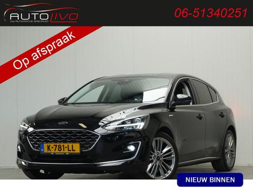 Ford Focus 1.0 EcoBoost Hybrid Vignale LEER LED B&O HEAD UP, Auto's, Ford, Te koop, Focus, ABS, Achteruitrijcamera, Airbags, Airconditioning