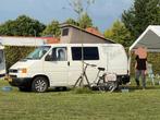 VW T4 camper bouwjaar 2001, eigenbouw met motorschade., Caravans en Kamperen, Campers, Tot en met 2, Buscamper of Camperbus, Volkswagen
