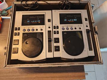 TK een set Pioneer cdj 100 incl flightcase beschikbaar voor biedingen