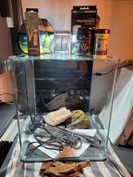 Dennerle Nano Cube 30L aquarium met pomp, filters en lamp, Dieren en Toebehoren, Vissen | Aquaria en Toebehoren, Ophalen, Gebruikt