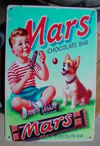 MARS REKLAME -METAAL-, Ophalen of Verzenden, Gebruikt, Reclamebord