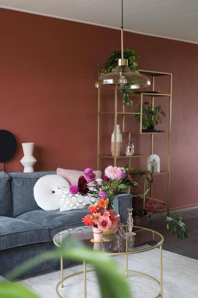 Woood bank thomas grijs, Huis en Inrichting, Banken | Bankstellen, Gebruikt, Hoekbank, Vierpersoons of meer, 250 tot 300 cm, 150 cm of meer