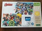 Marvel Avengers Trefl puzzel ( 2 x 60 stukjes, 4+ ), Ophalen of Verzenden, Meer dan 50 stukjes, Zo goed als nieuw