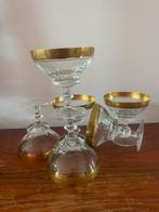 Theresiental kristallen champage coupes, Antiek en Kunst, Antiek | Glas en Kristal, Ophalen