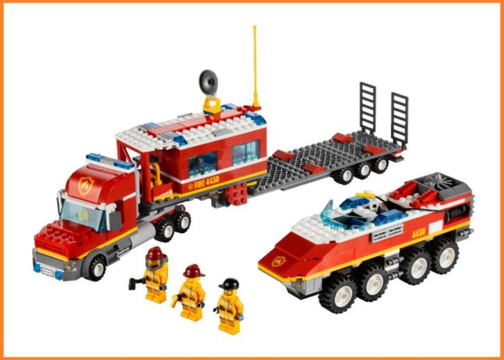 LEGO 4430 Fire Transporter | COMPLEET, Kinderen en Baby's, Speelgoed | Duplo en Lego, Gebruikt, Lego, Complete set, Ophalen of Verzenden