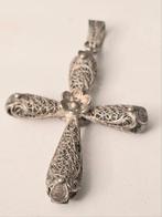 Antieke Zilveren Filigrain Kruis, Sieraden, Tassen en Uiterlijk, Antieke sieraden, Verzenden, Zilver