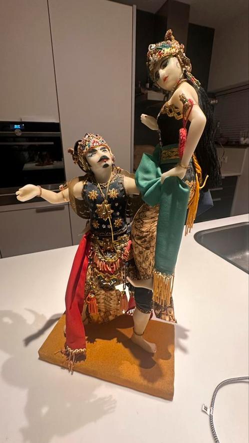 Wajang Gatot Kaca & Srikandi, Antiek en Kunst, Kunst | Beelden en Houtsnijwerken, Ophalen of Verzenden
