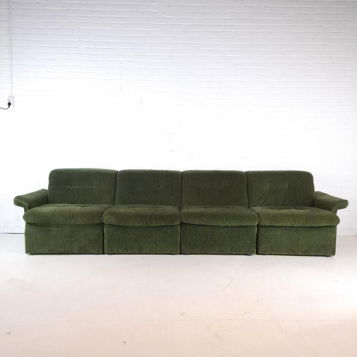 Vintage elementenbank 4 delig, Antiek en Kunst, Antiek | Meubels | Stoelen en Banken, Ophalen