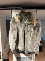 Bontjas , vossenbont , echt , stijlvol, Kleding | Dames, Jassen | Winter, Verzenden, Zo goed als nieuw, Maat 42/44 (L), Grijs