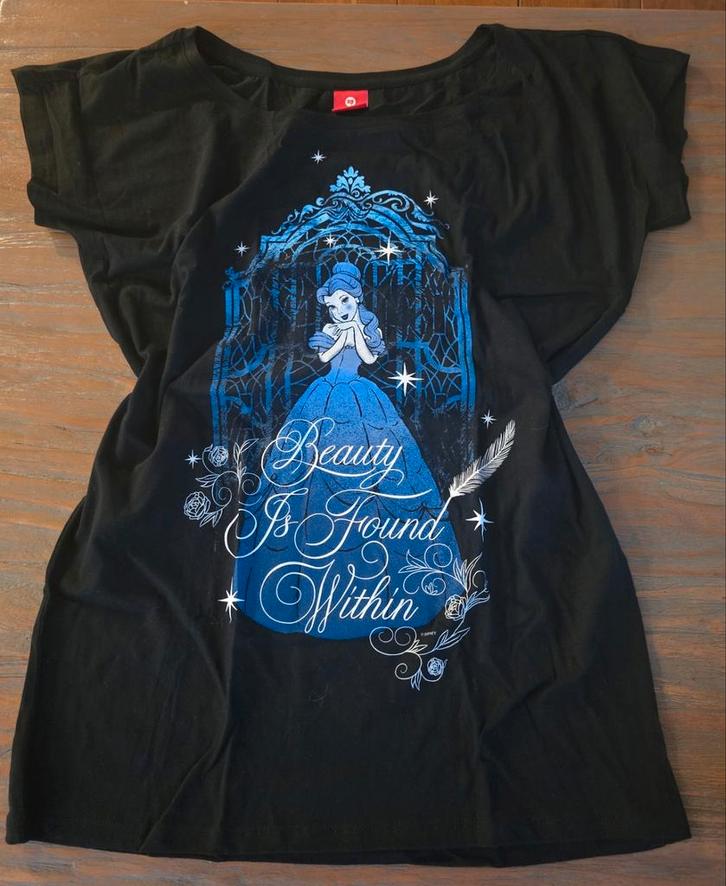 NIEUW Disney Beauty and the Beast, off the shoulder shirt, Kleding | Dames, T-shirts, Nieuw, Zwart, Korte mouw, Ophalen of Verzenden