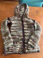 Handgemaakt Bruin Vest met Capuchon 100 % wol, ., Jongen of Meisje, Trui of Vest, Ophalen of Verzenden