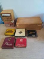 7 x sigarendoosjes, Verzamelen, Rookartikelen, Aanstekers en Luciferdoosjes, Ophalen of Verzenden, Zo goed als nieuw, Sigarenbandjes