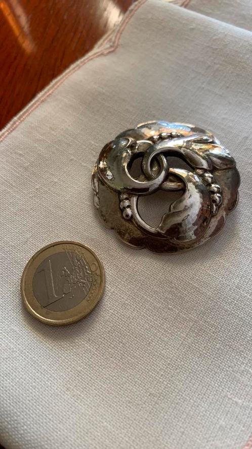 ZO MOOIE GESIGNEERDE ZILVEREN ANTIEKE GEORG JENSEN BROCHE, Sieraden, Tassen en Uiterlijk, Antieke sieraden, Broche, Overige materialen