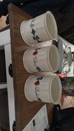 Retro vintage borrenbond 3 potten, Huis en Inrichting, Keuken | Servies, Ophalen of Verzenden, Zo goed als nieuw, Overige stijlen