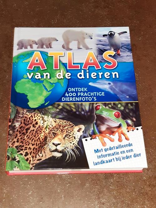 Atlas van de dieren nieuwstaat, Boeken, Kinderboeken | Jeugd | onder 10 jaar, Zo goed als nieuw, Ophalen of Verzenden
