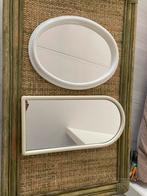 2 spiegels vintage wit klein, Huis en Inrichting, Woonaccessoires | Spiegels, Ophalen of Verzenden