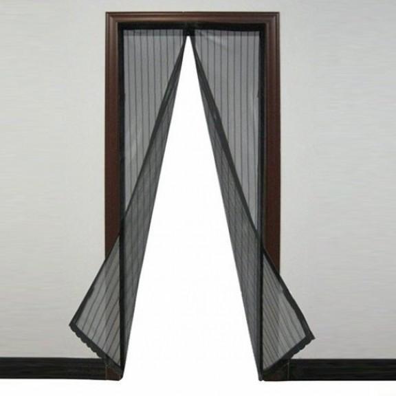NIEUW Bug Away Magnetisch Vliegengordijn - Zwart, Doe-het-zelf en Verbouw, Deuren en Horren, Nieuw, Overige typen, 200 tot 215 cm