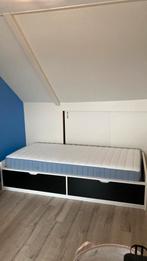 Ikea Flaxa bed incl pocketvering matras, Huis en Inrichting, Slaapkamer | Bedden, Ophalen, 90 cm, Eenpersoons, Wit