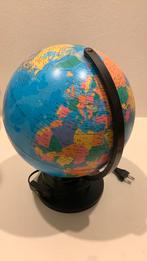 Wereldbol, Huis en Inrichting, Woonaccessoires | Wereldbollen, Ophalen of Verzenden, Verlicht, Zo goed als nieuw