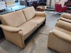 Leonis Bankstel, bank met 2 stoelen., Ophalen, Zo goed als nieuw, 75 tot 100 cm, Vierpersoons of meer