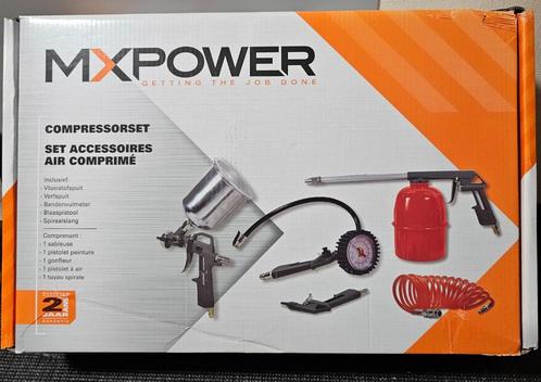 MX Power Compressorset 5dlg Nieuw á€16.50, Auto diversen, Autogereedschap, Nieuw, Ophalen of Verzenden